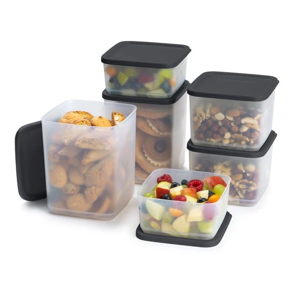Set de 6 boîtes Cubix (2 x 250 ml, 2 x 1 l, 2 x 1,8 l)