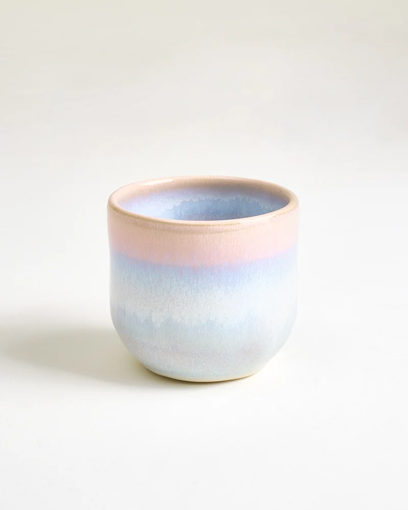 Nola Becher groß rosé blau