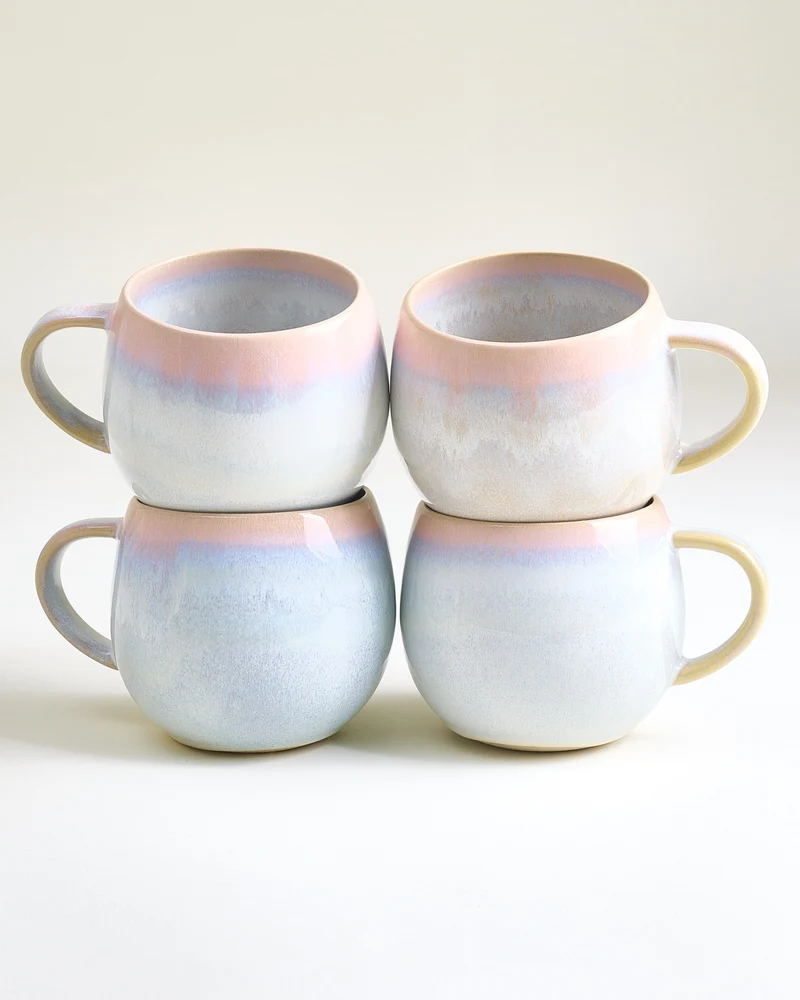 Nola Tasse groß rosé blau 4er-Set