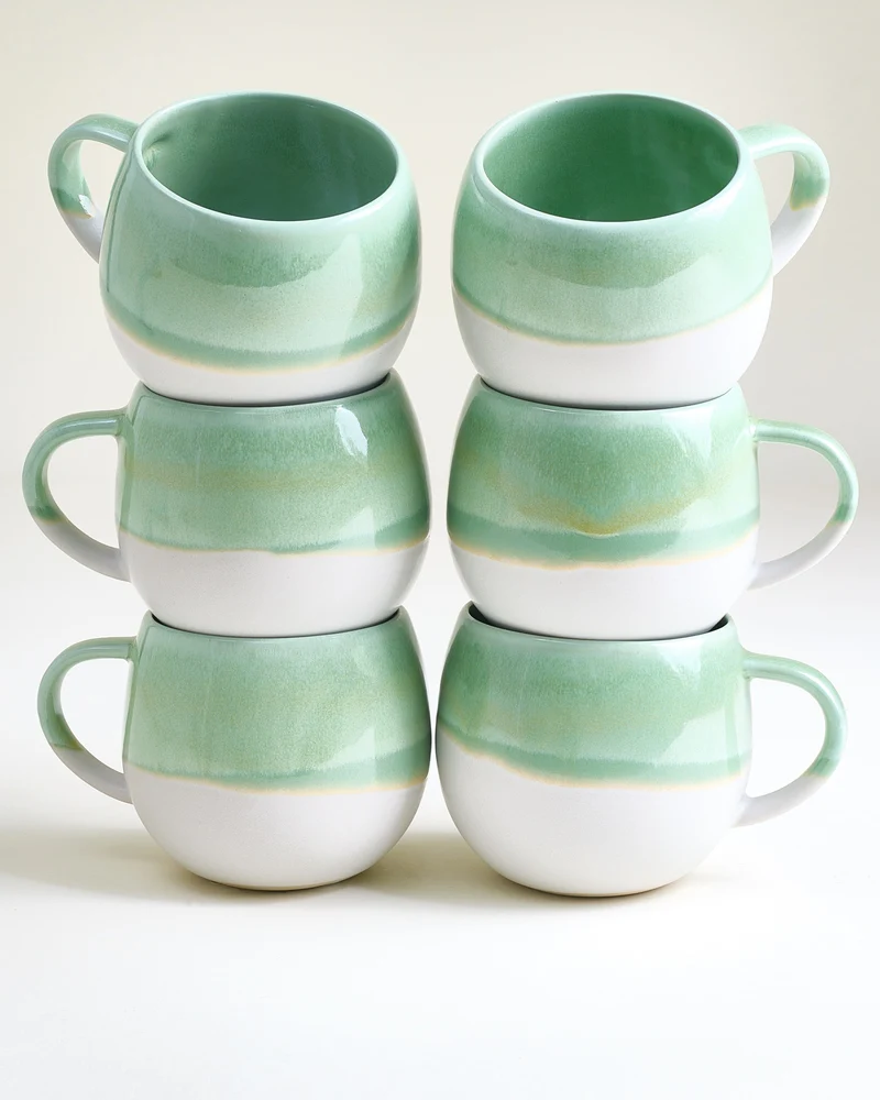 Nola Tasse groß grün 6er-Set