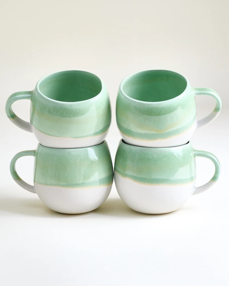 Nola Tasse groß grün 4er-Set