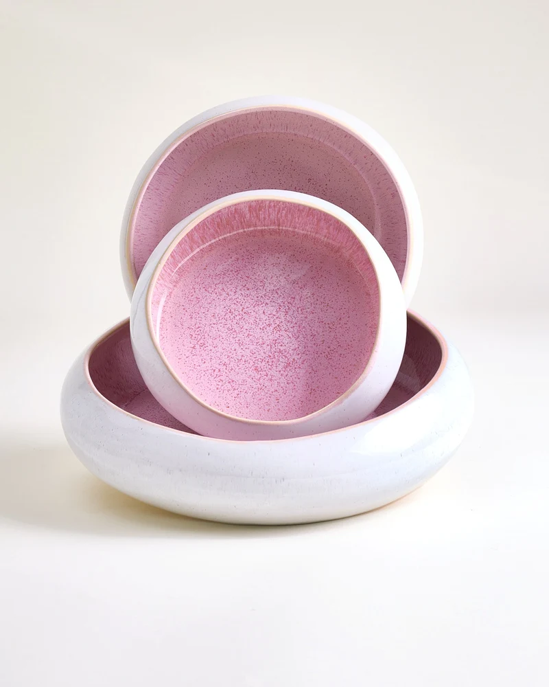 MaM x aripastaclub Geschirr-Set organic Areia rosé 3er-Set