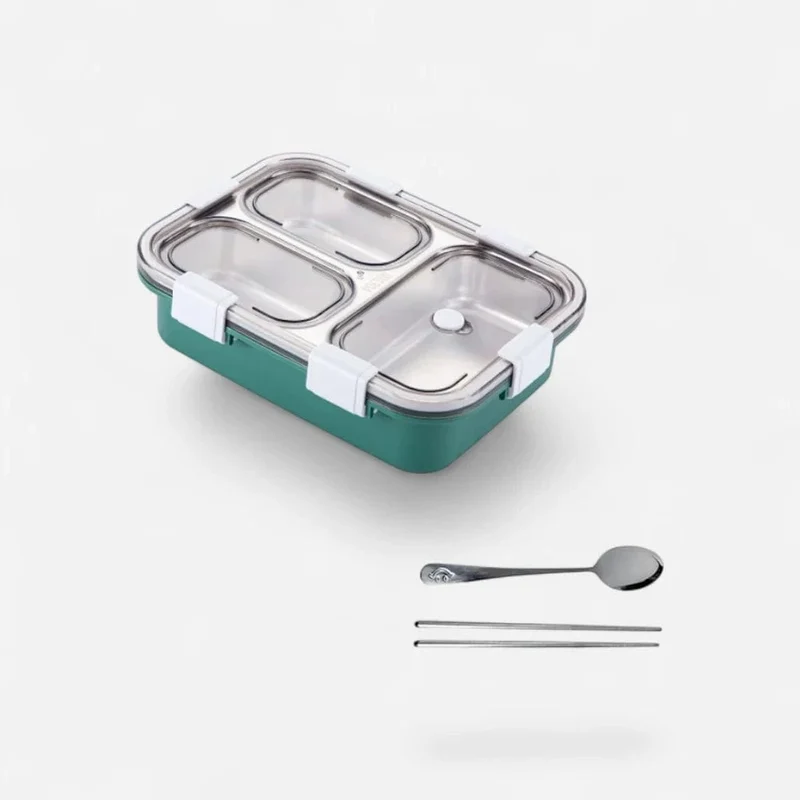 Lunch box inox couverts - InoxBento