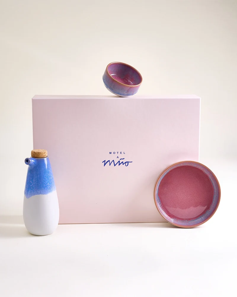 Coimbra Geschenk-Set cornflower lila 4-teilig