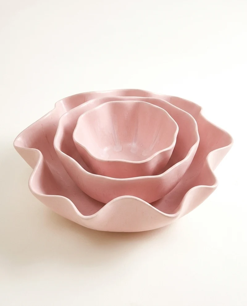 Sintra Geschirr-Set shell rosé 3-teilig