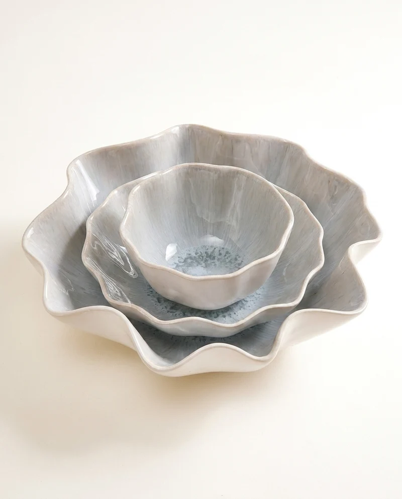 Areia Geschirr-Set shell grau 3-teilig