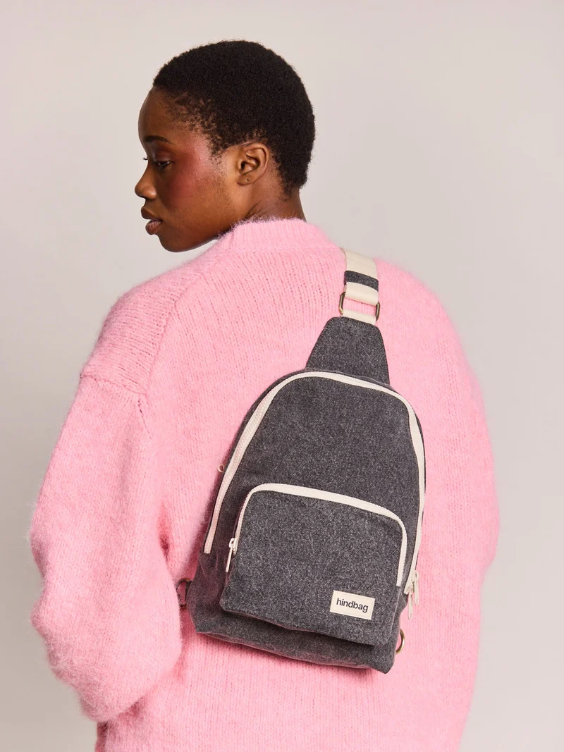 Slingbag Felix denim gris fonce