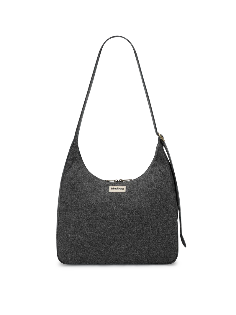 Sac hobo Claire denim gris foncé