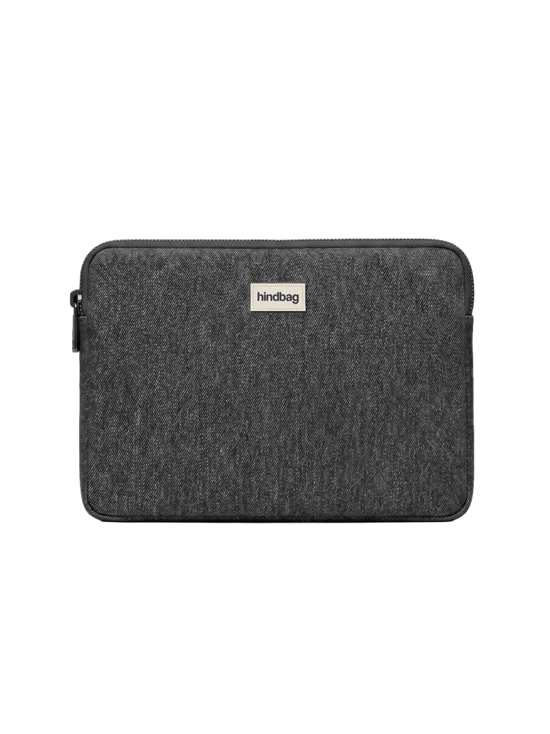 Housse d'ordinateur Ava denim gris foncé