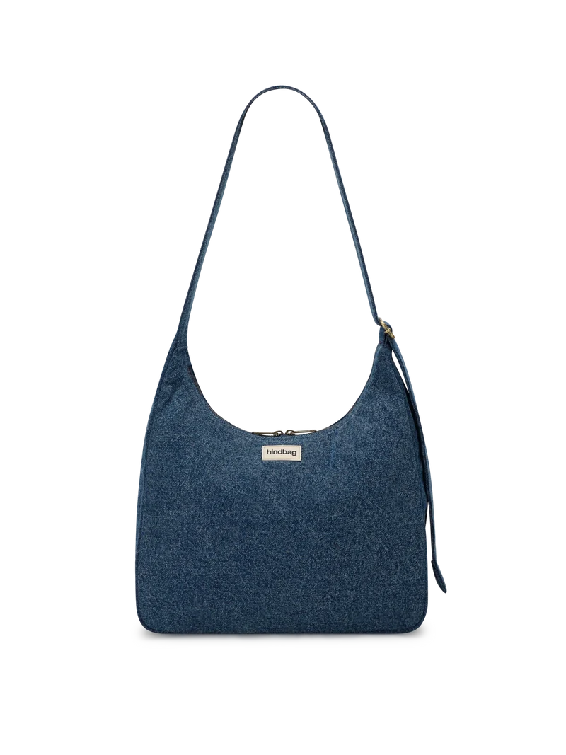 Sac hobo Claire denim bleu foncé