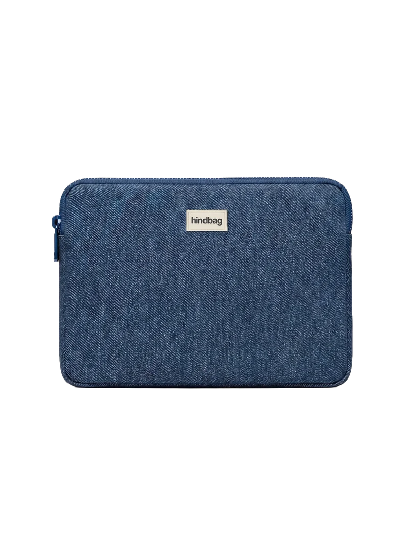 Housse d'ordinateur Ava denim bleu foncé