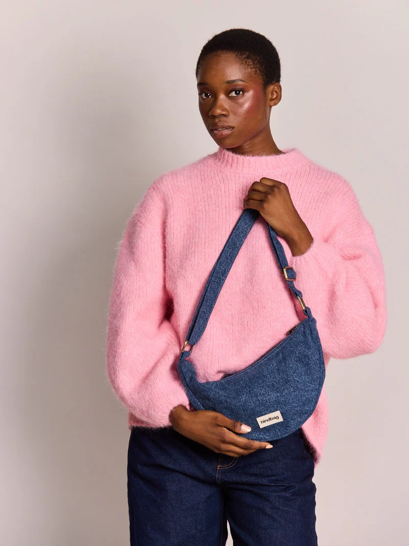 Sac bandoulière Andrea denim bleu foncé