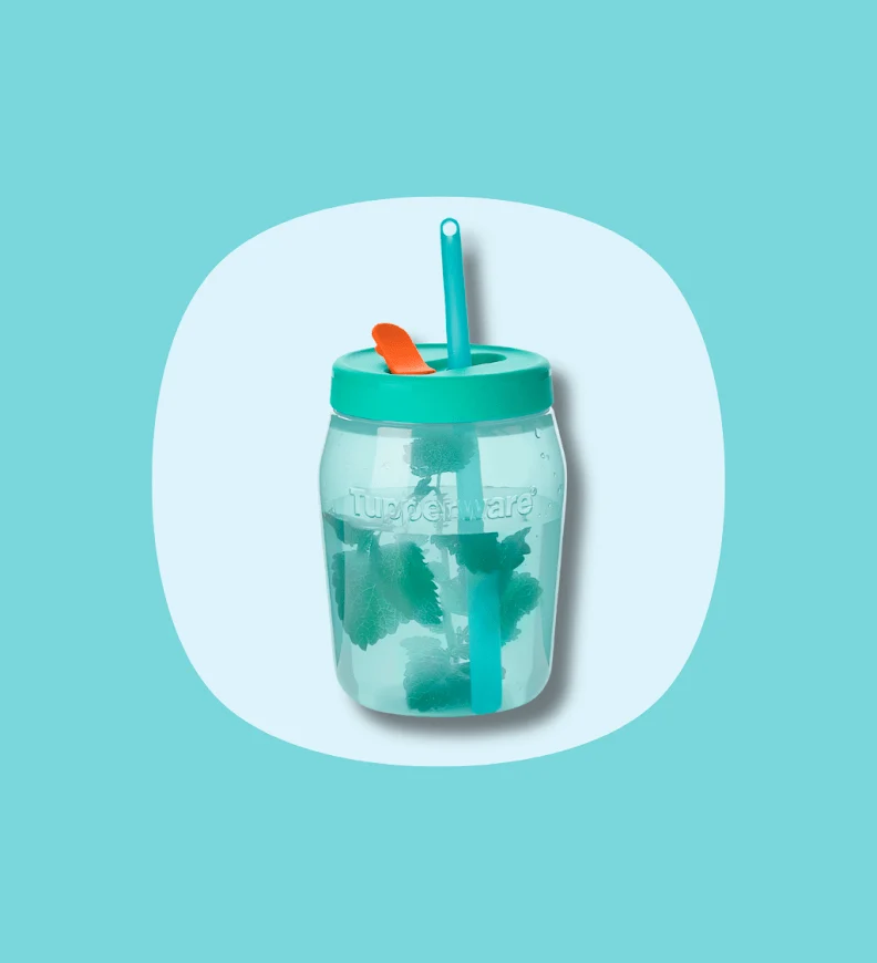 Set Jarre 550 ml + Éco straw (turquoise)