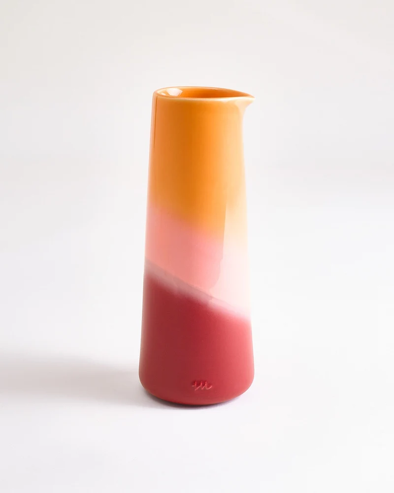 Pinguim Karaffe orange rosa rot