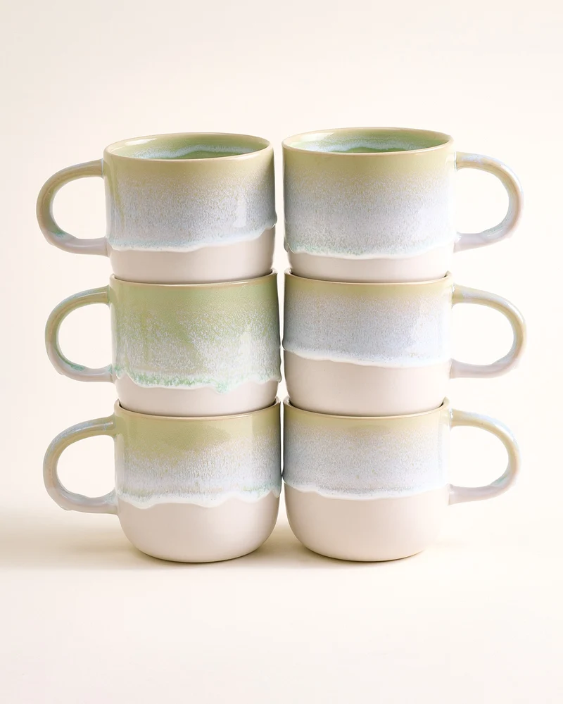 Coimbra Tasse groß mint 6er-Set