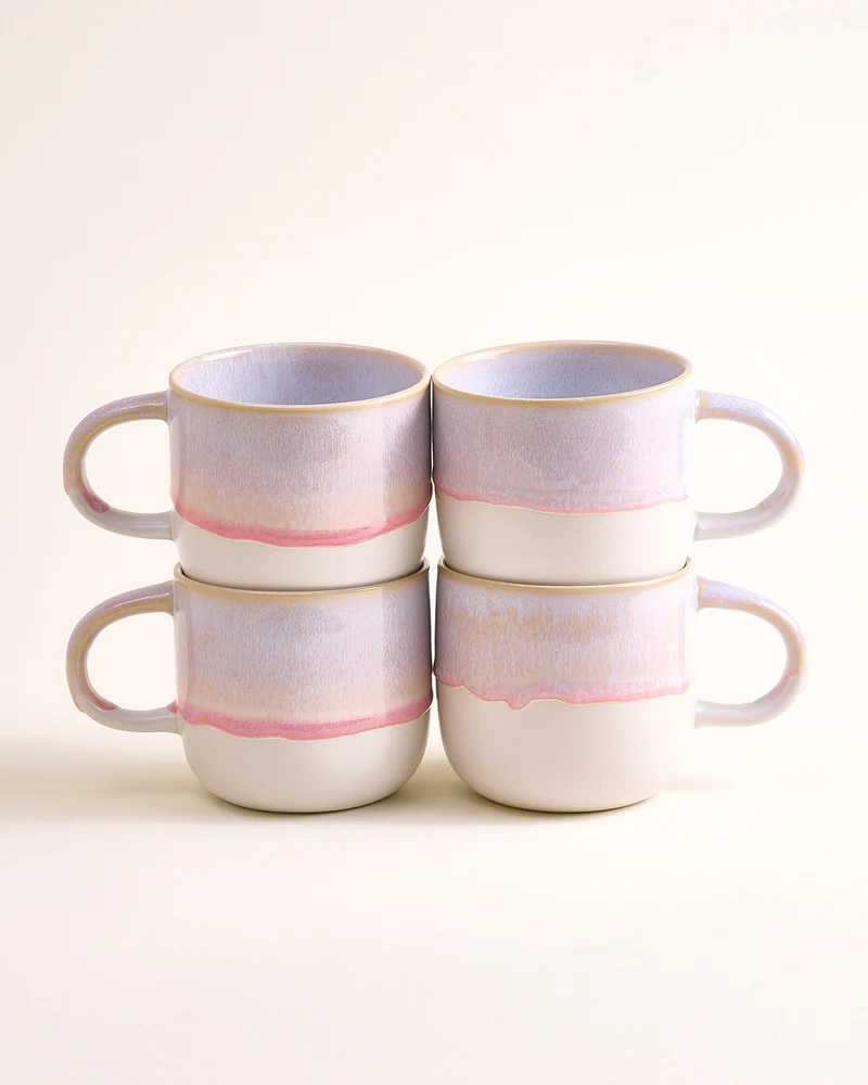 Coimbra Tasse groß rosé 4er-Set