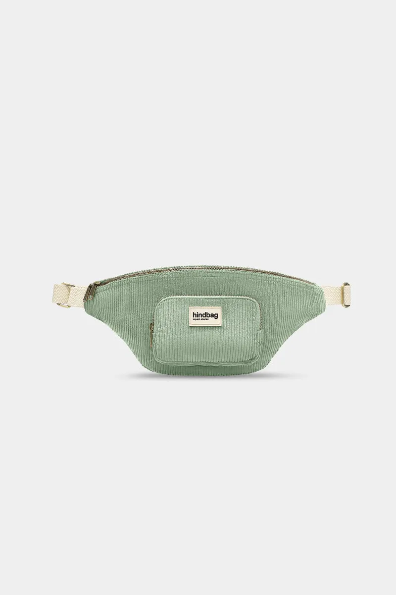 Sac banane XL Sofia Velours Vert d'eau - DÉFAUT EXTÉRIEUR