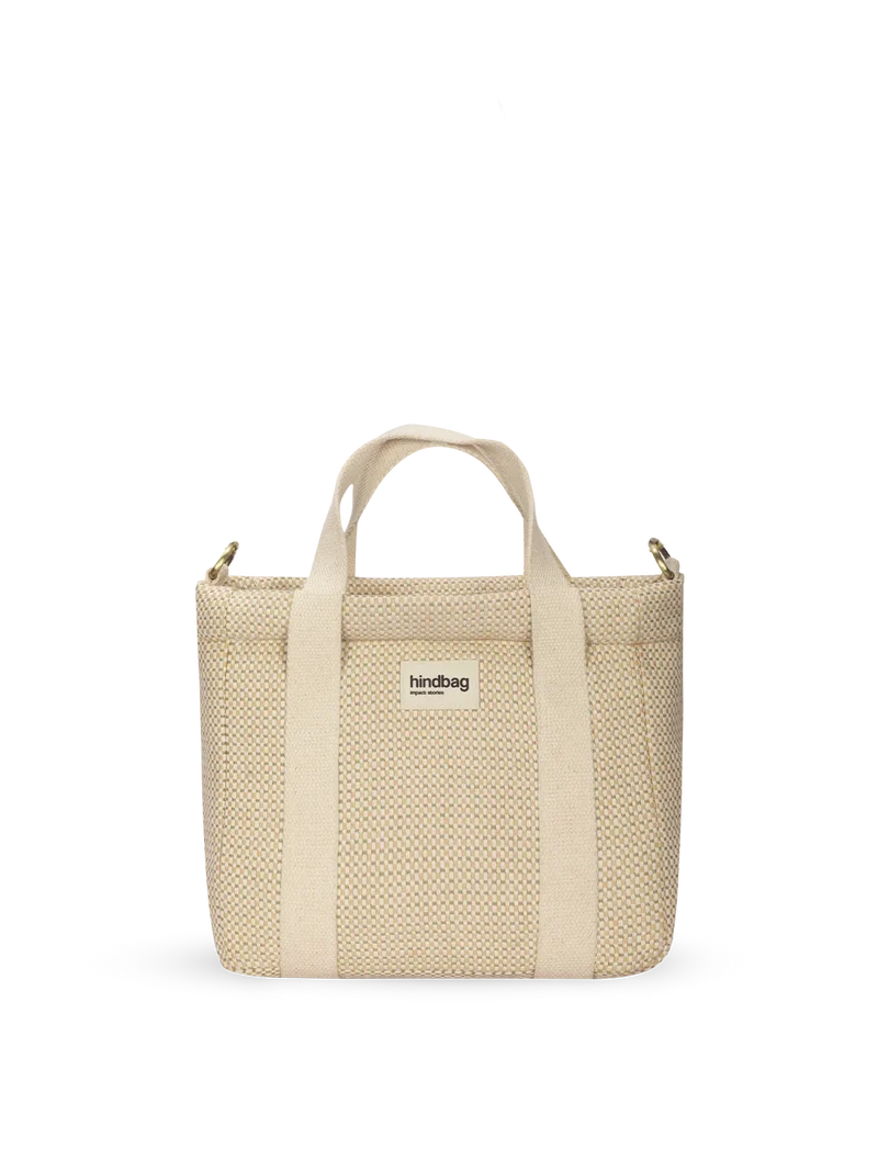 Mini cabas Louise Tressage nude