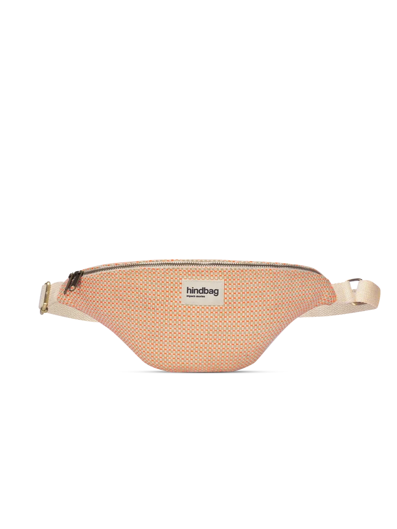 Sac banane Olivia Tressage corail
