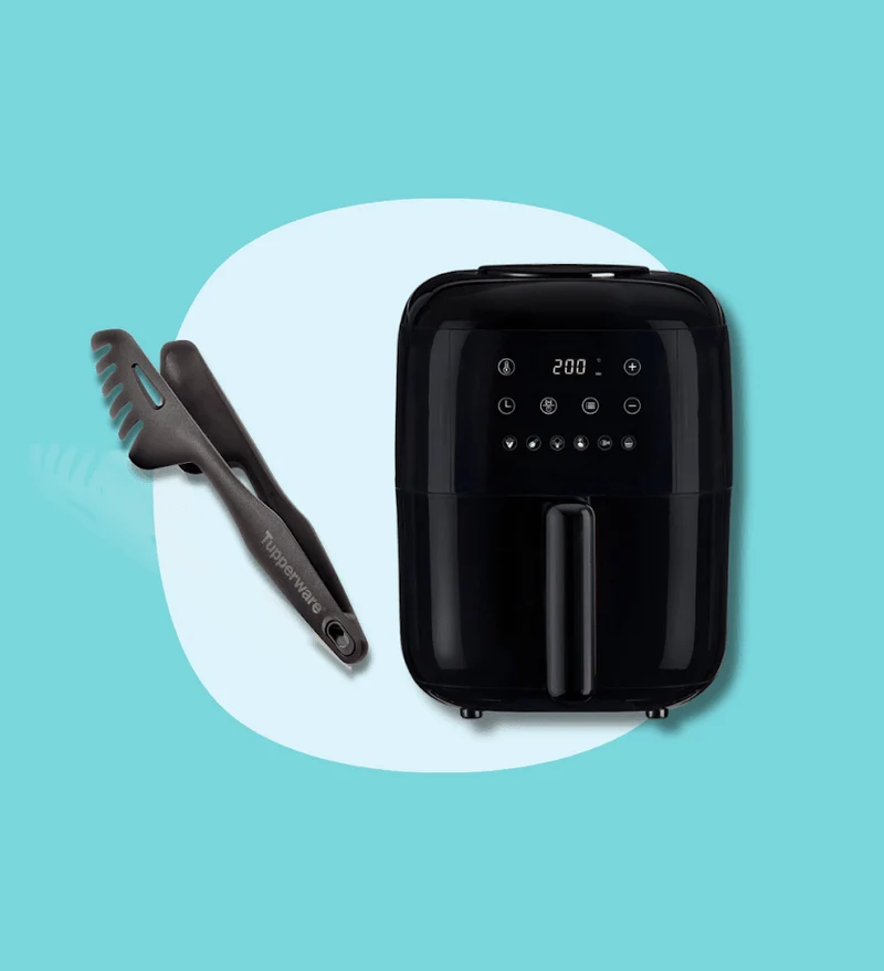 Set air fryer + pince double
