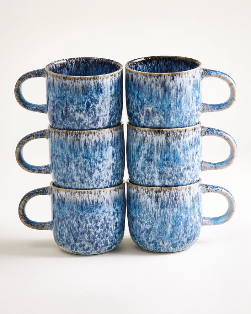 Cordoama Tasse groß blau 6er-Set