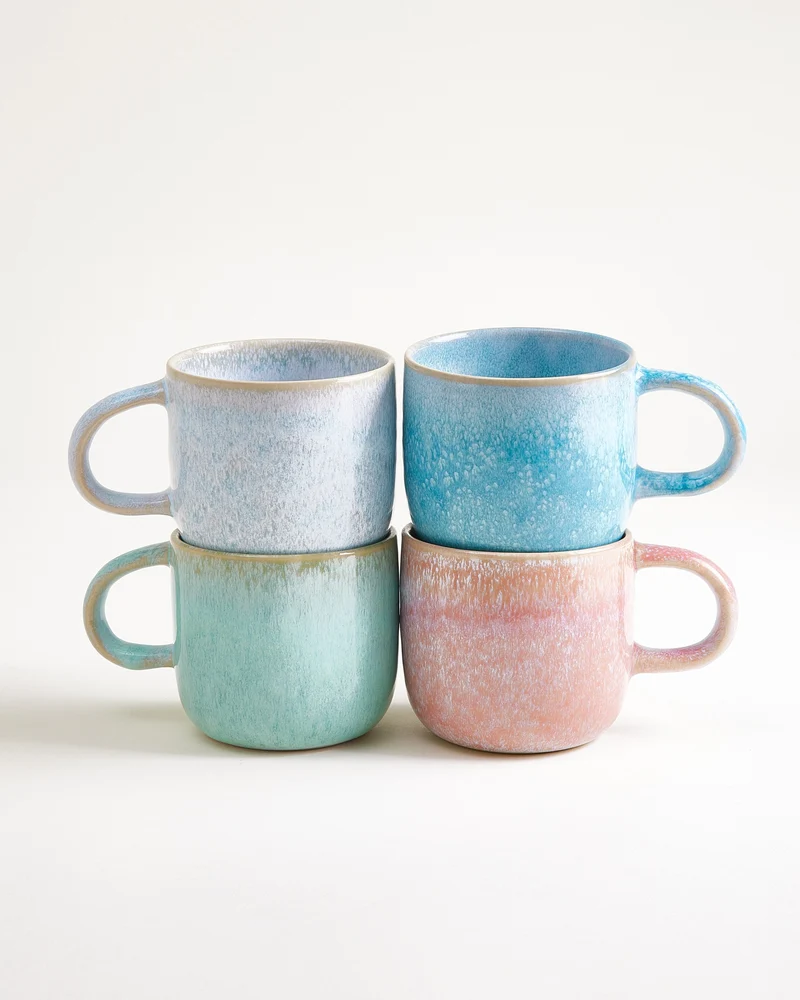 Cordoama Tasse groß Soft Ombré mix 4er-Set