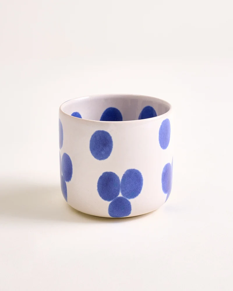 Nódoa Becher groß gepunktet blau
