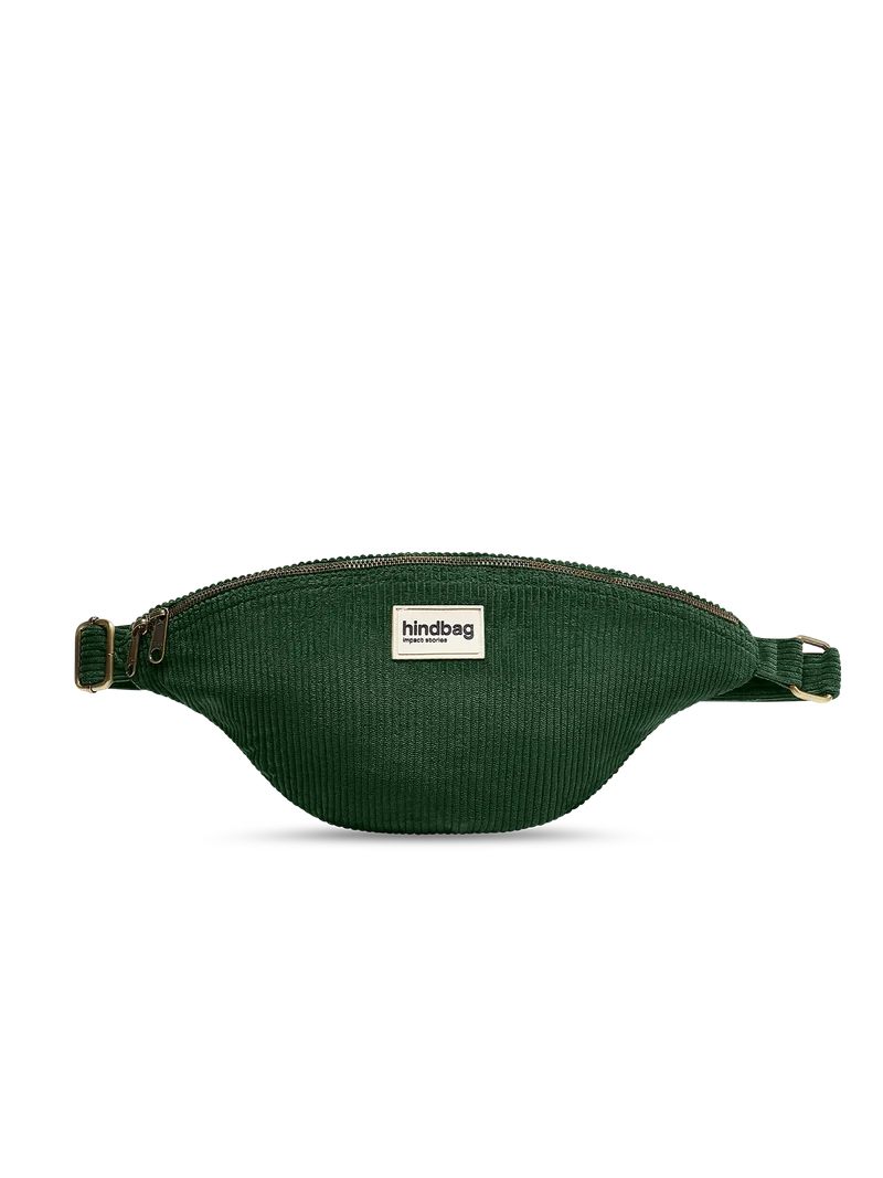 Sac banane L Sasha Velours Sapin