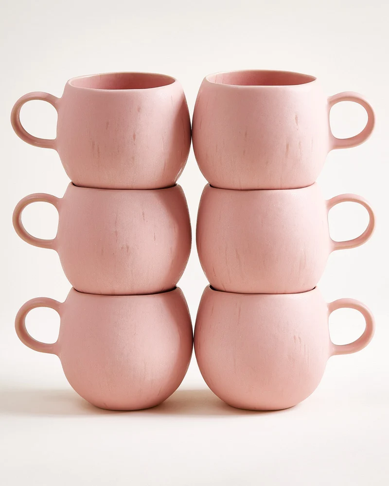 Sintra Tasse groß rosé 6er-Set
