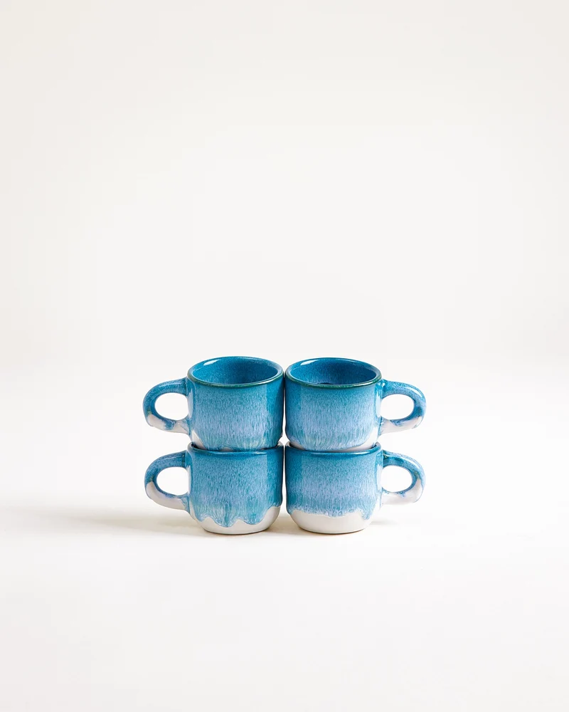 Coimbra Espressotasse türkis 4er-Set