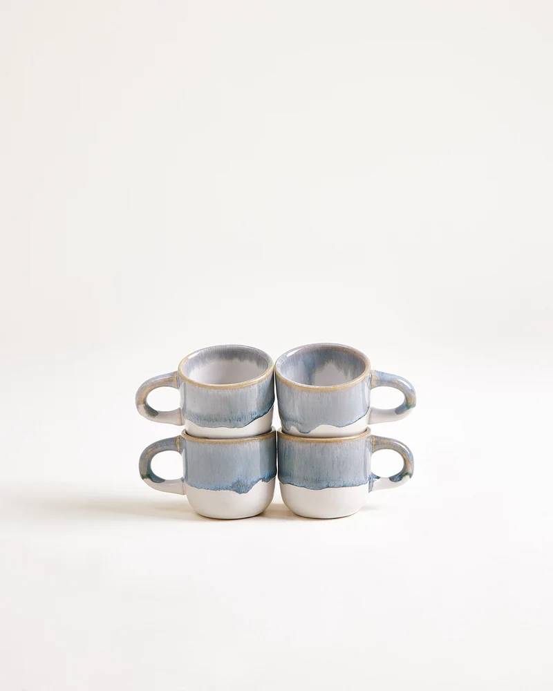 Coimbra Espressotasse graublau 4er-Set
