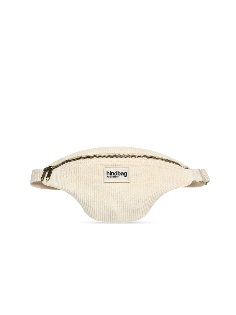 Sac banane Olivia Velours Beige