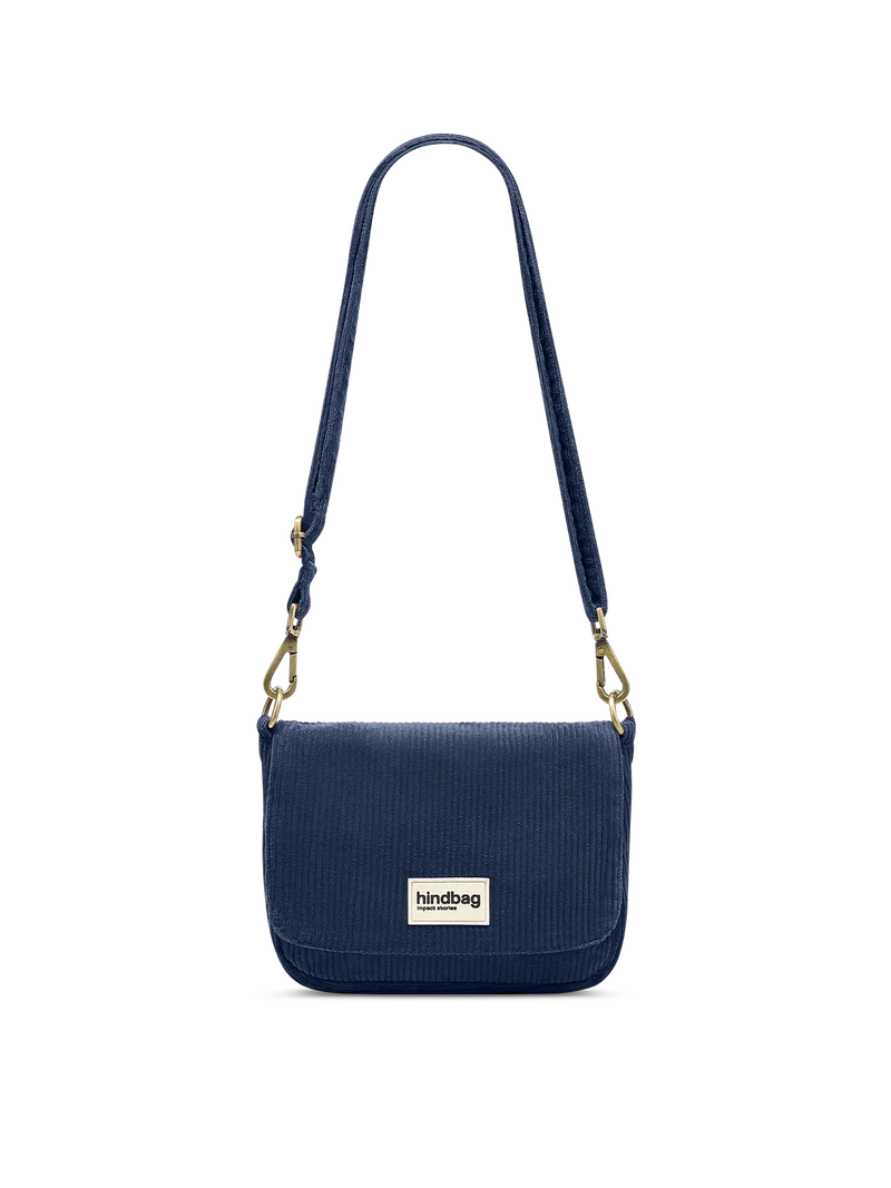 Sac à main Margault Velours Marine