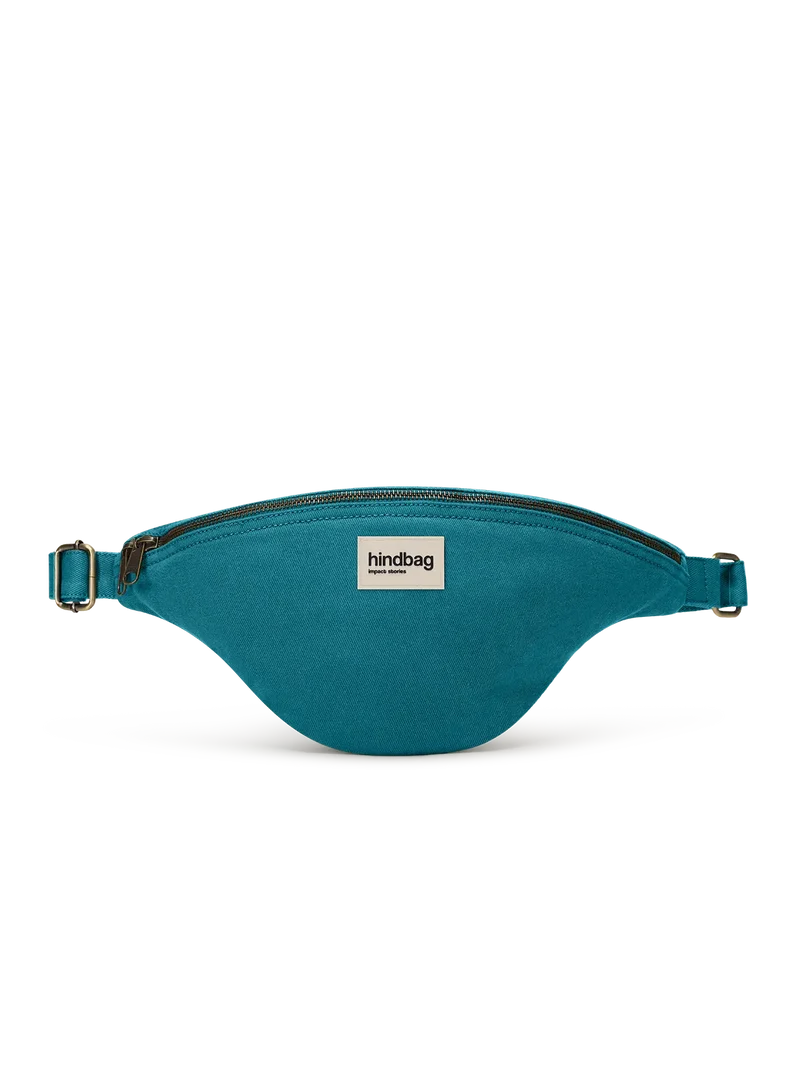 Sac banane L Sasha Bleu paon