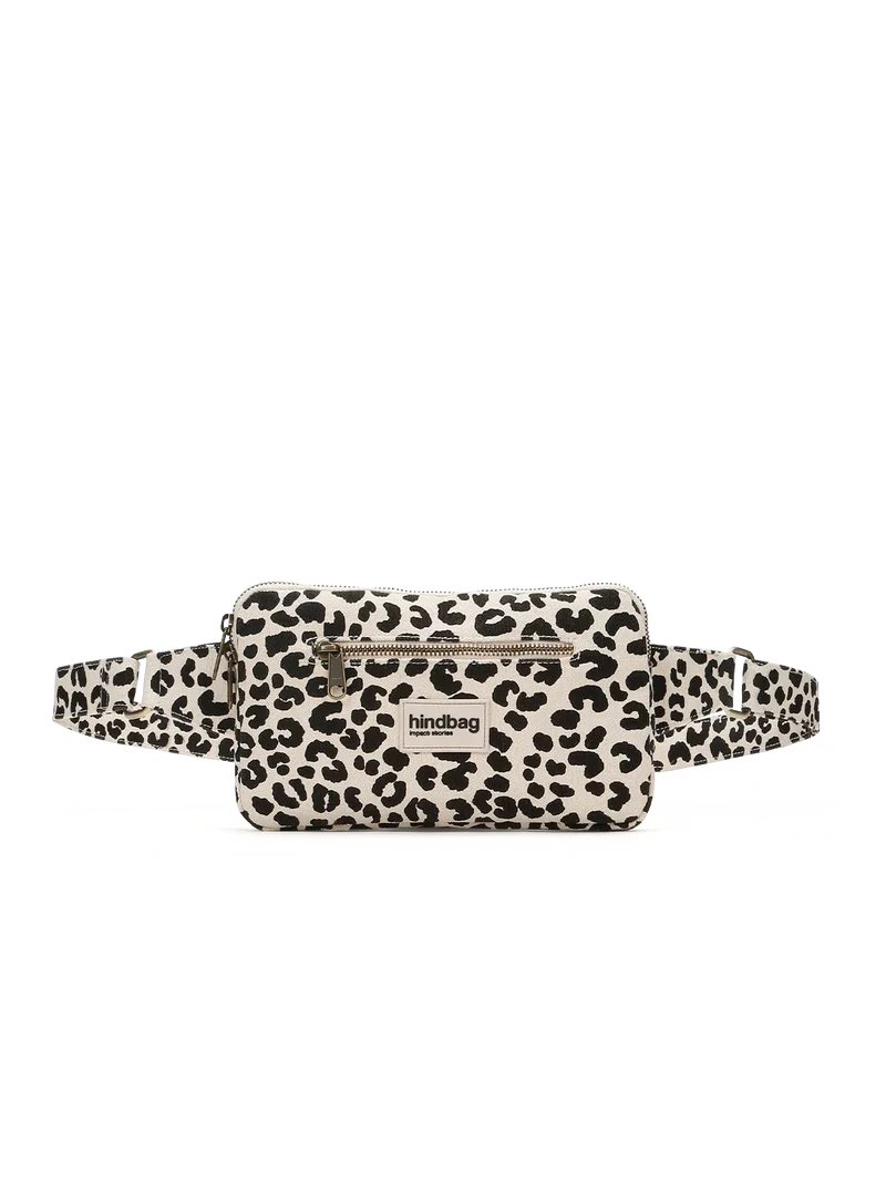 Sac banane Harry Léopard écru