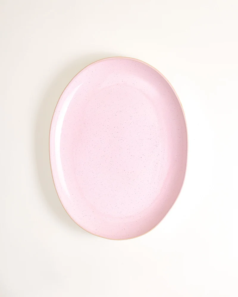Areia Servierplatte L oval rosé