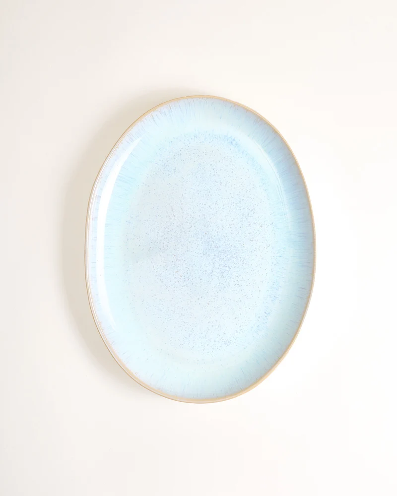 Areia Servierplatte L oval azur