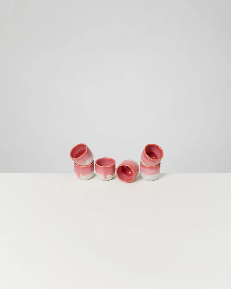 Coimbra Espressobecher pink 6er-Set