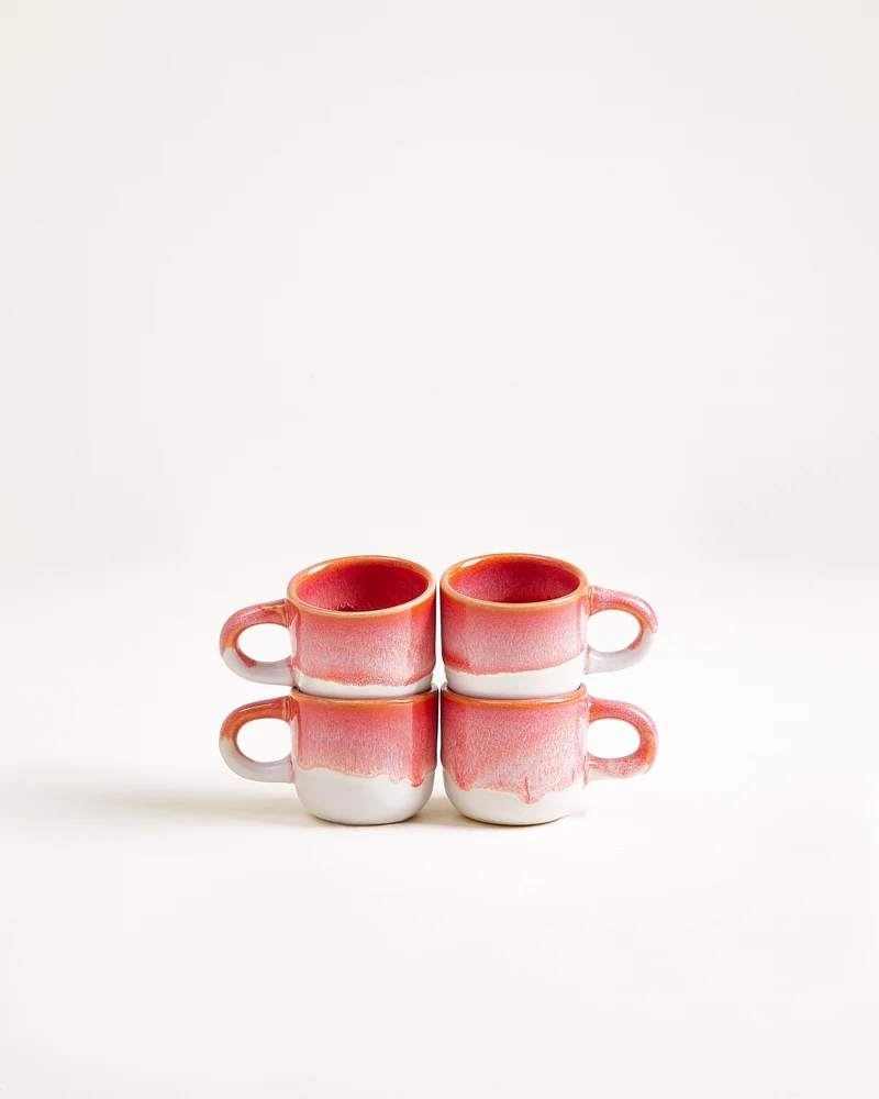 Coimbra Espressotasse pink 4er-Set