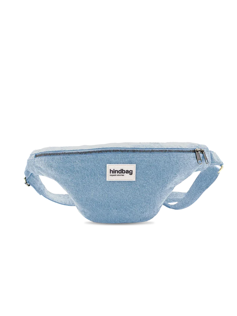 Sac banane L Sasha Denim Bleu