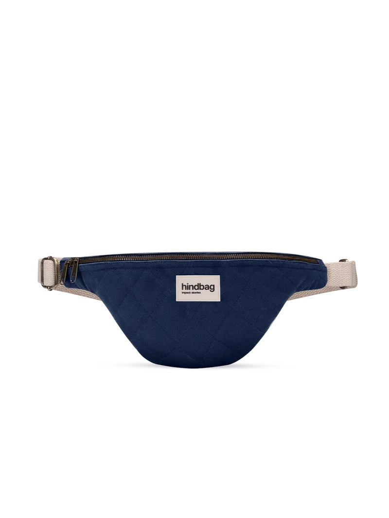 Sac banane matelassé Olivia Navy