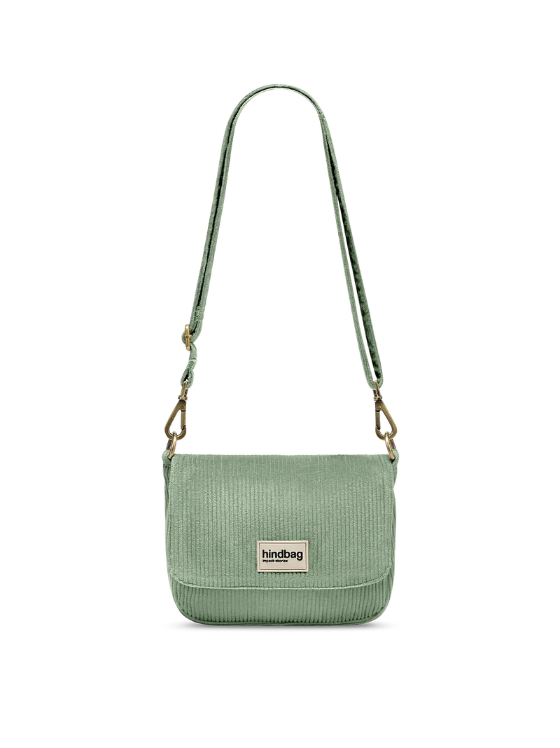 Sac à main Margault Velours Vert d'eau