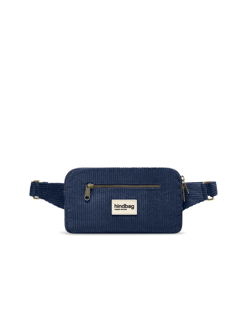 Sac banane Harry Velours Marine