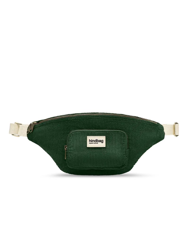 Sac banane XL Sofia Velours Sapin