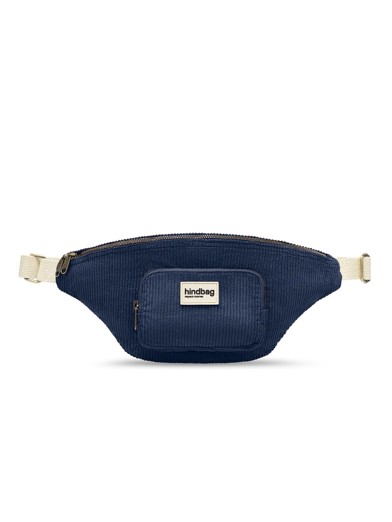 Sac banane XL Sofia Velours Marine