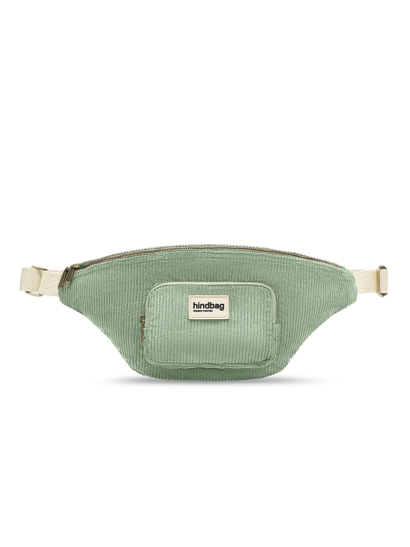 Sac banane XL Sofia Velours Vert d'eau