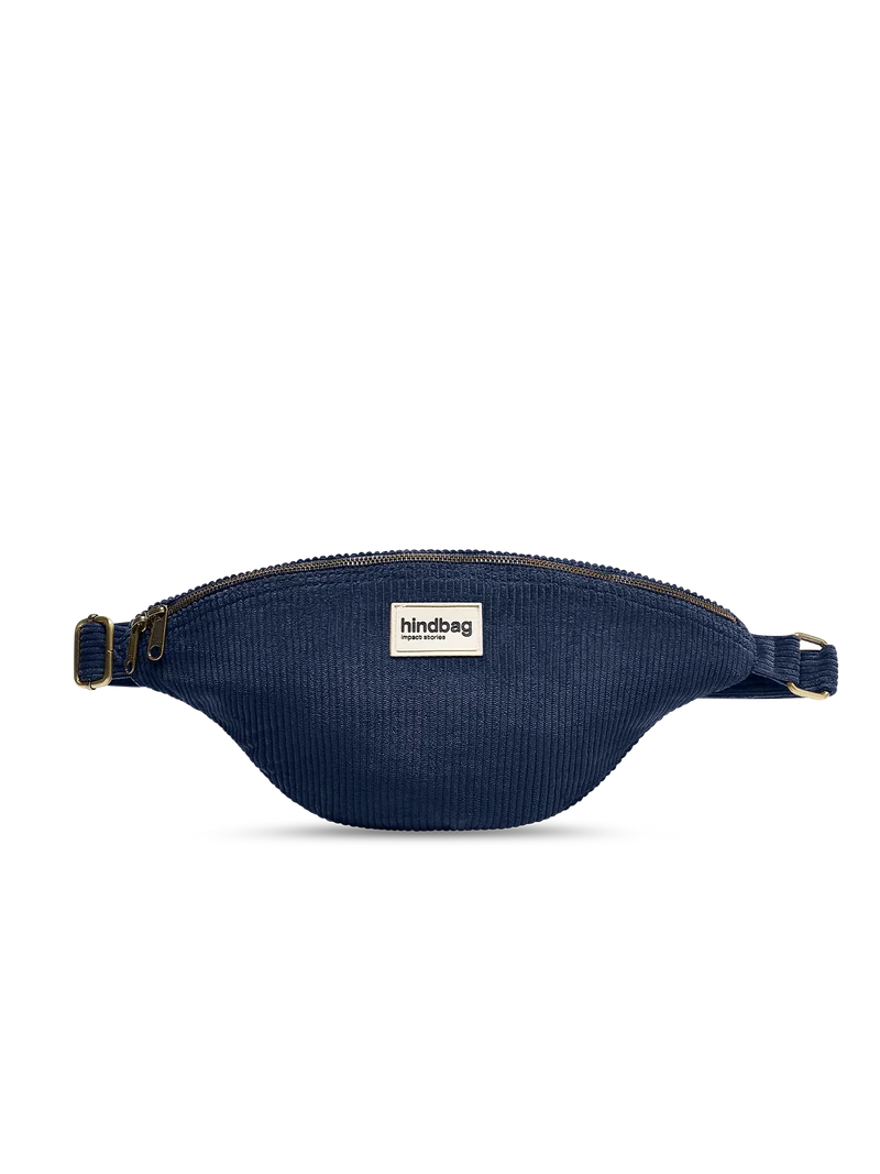 Sac banane L Sasha Velours Marine