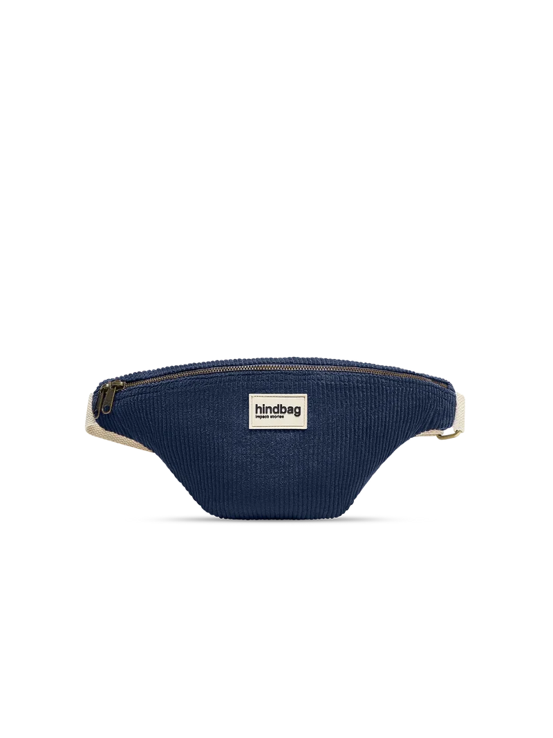 Sac banane Olivia Velours Marine