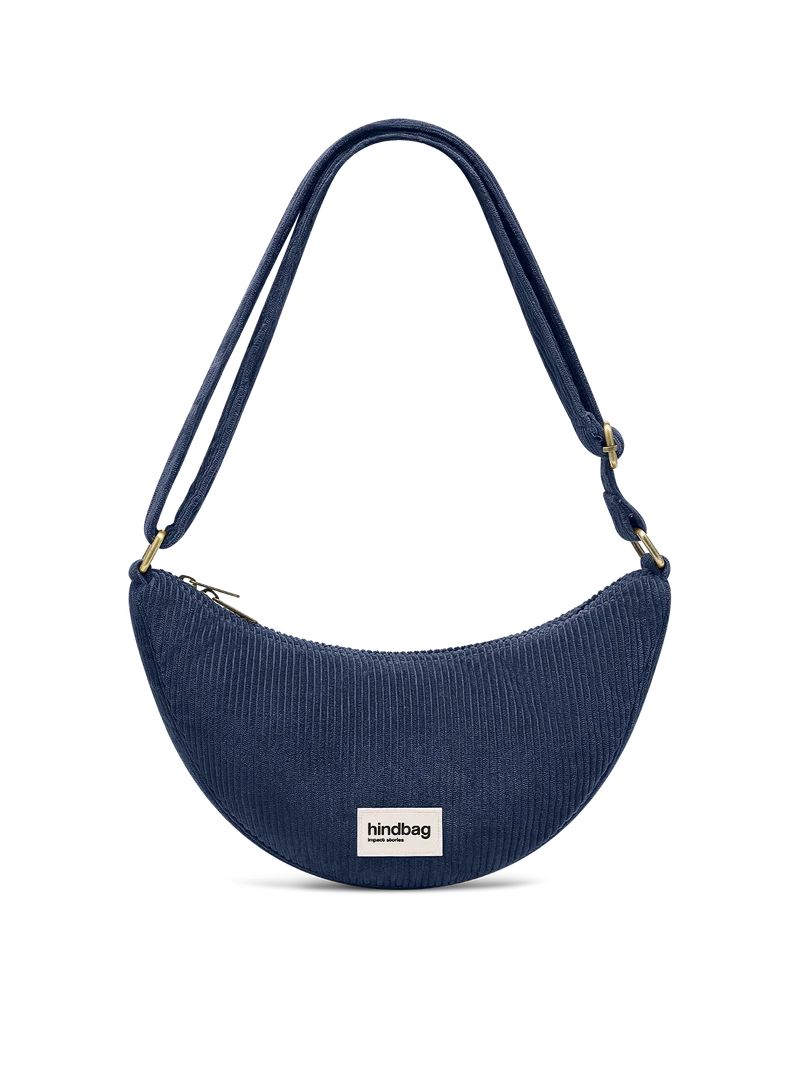 Sac banane Andrea Velours Marine
