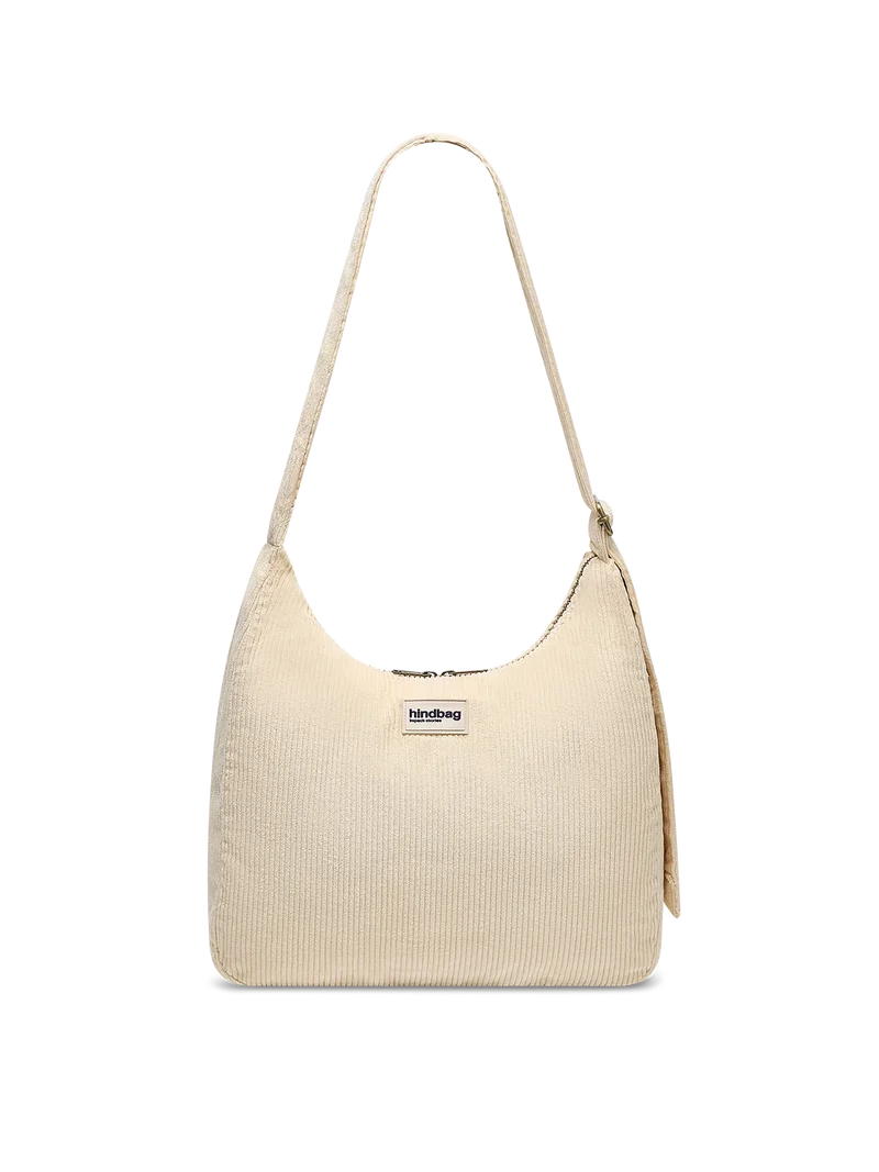 Sac hobo Claire Velours Beige